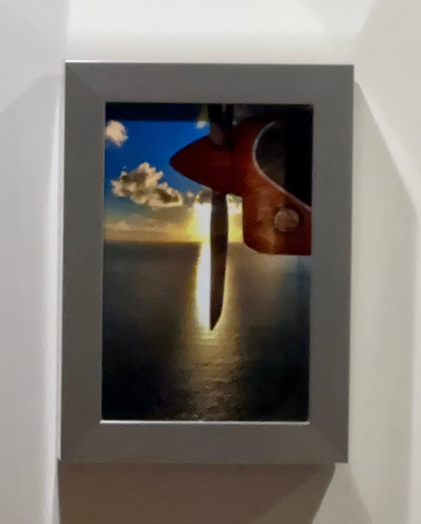 Propeller On Fire Framed